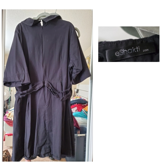 Size 28 Black Eshakti vintage dress